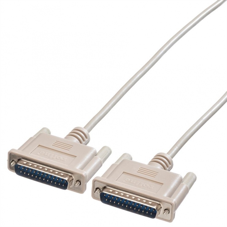 Imagine Cablu imprimanta bidirectional paralel 25 pini T-T 6m, Roline 11.01.3560